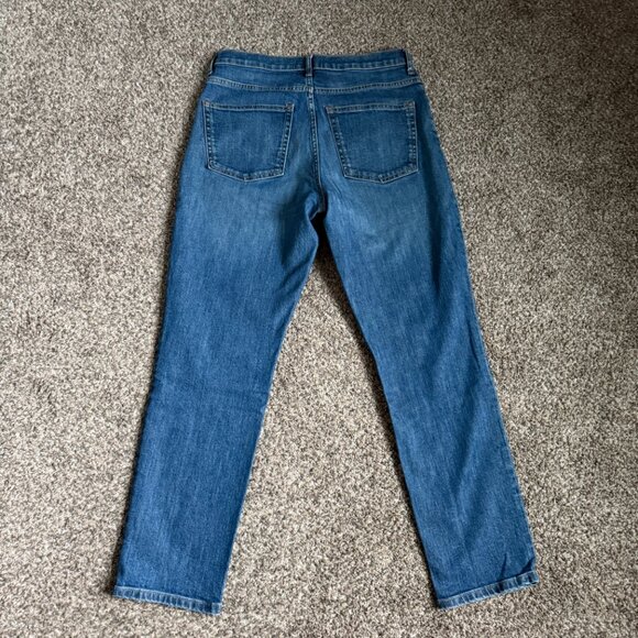 Everlane High Waist Strait Jeans, Medium Blue, Size 29 Regular - Picture 14 of 15